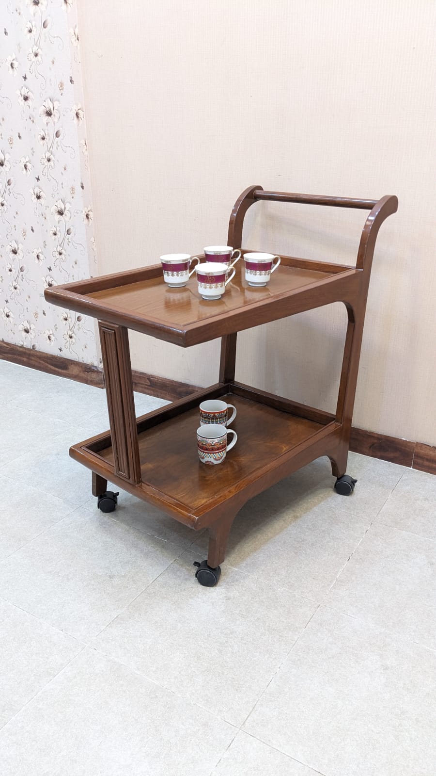 Sheesham Wood Tea Trolley