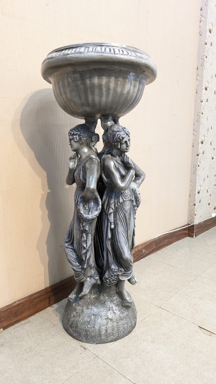 Brand New 3 Lady Sculpture Flower Pot