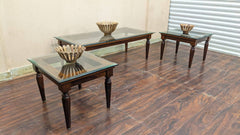 Solid Sheesham Wood Center and Side Tables
