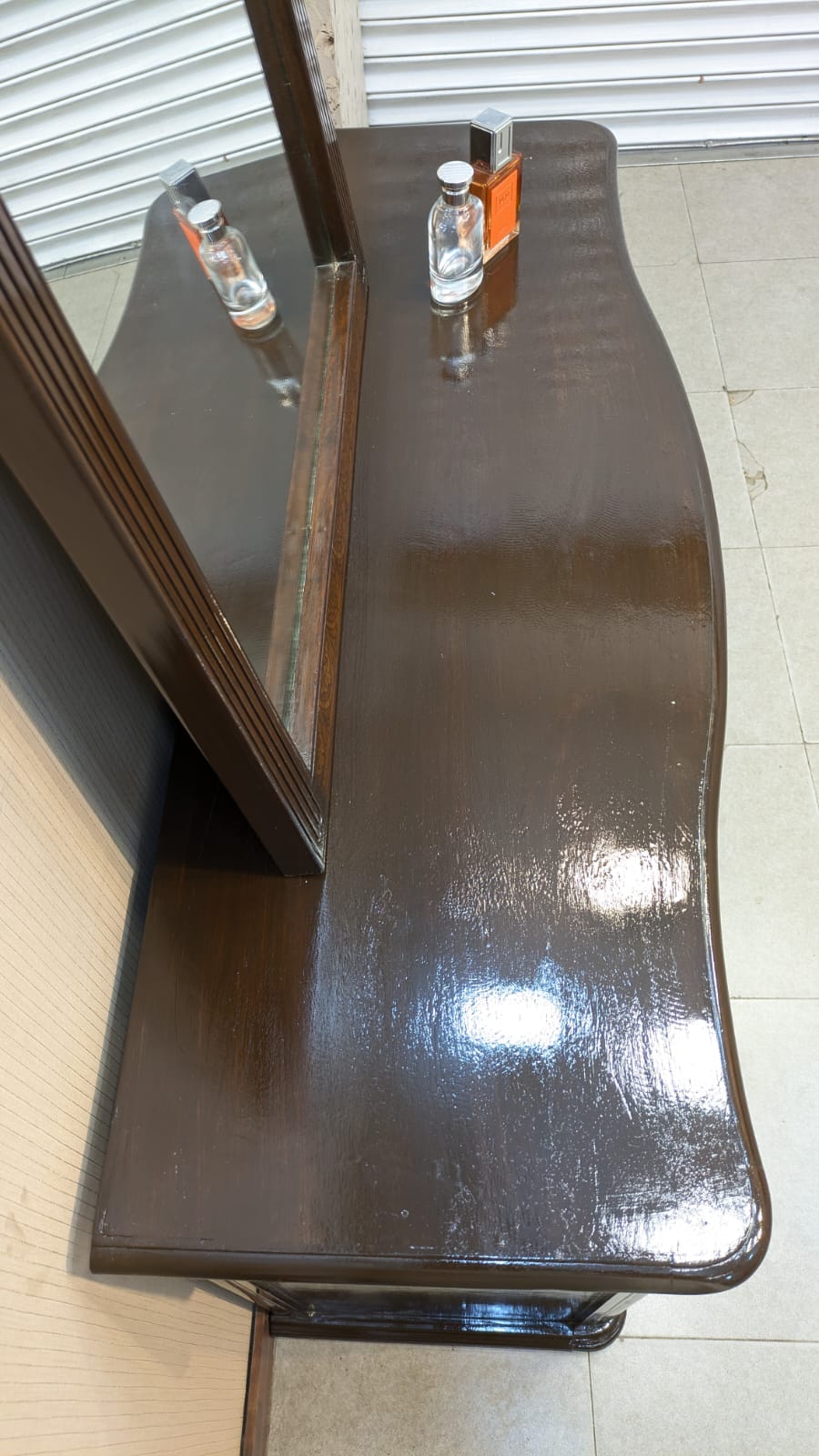 Vintage King Size Bed Set with Mattress