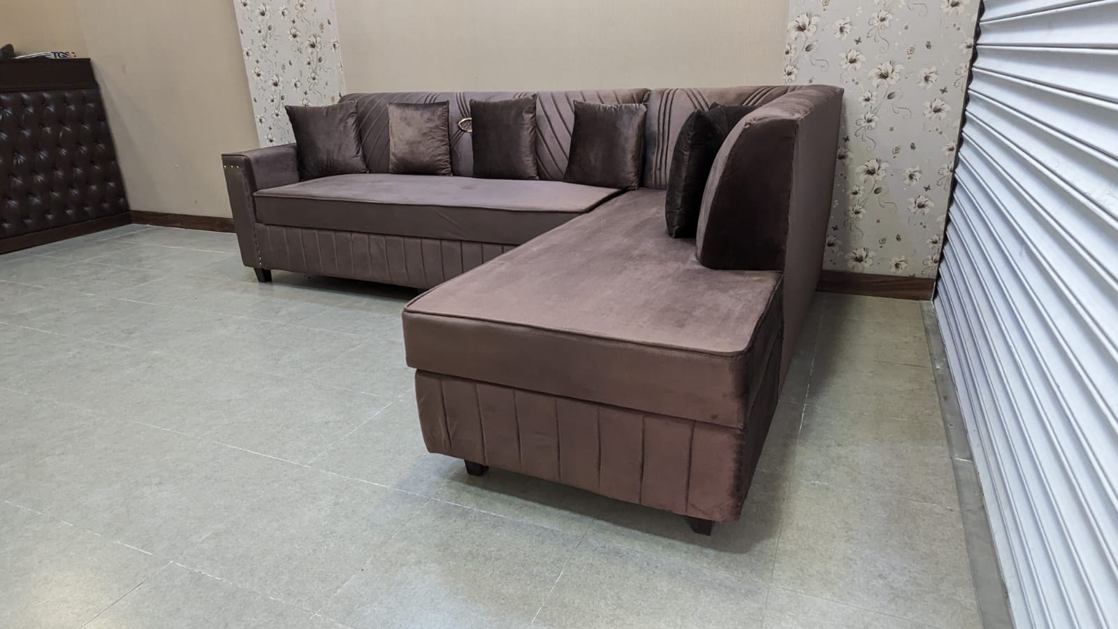 New 6 Seater L Shape Sofa Set