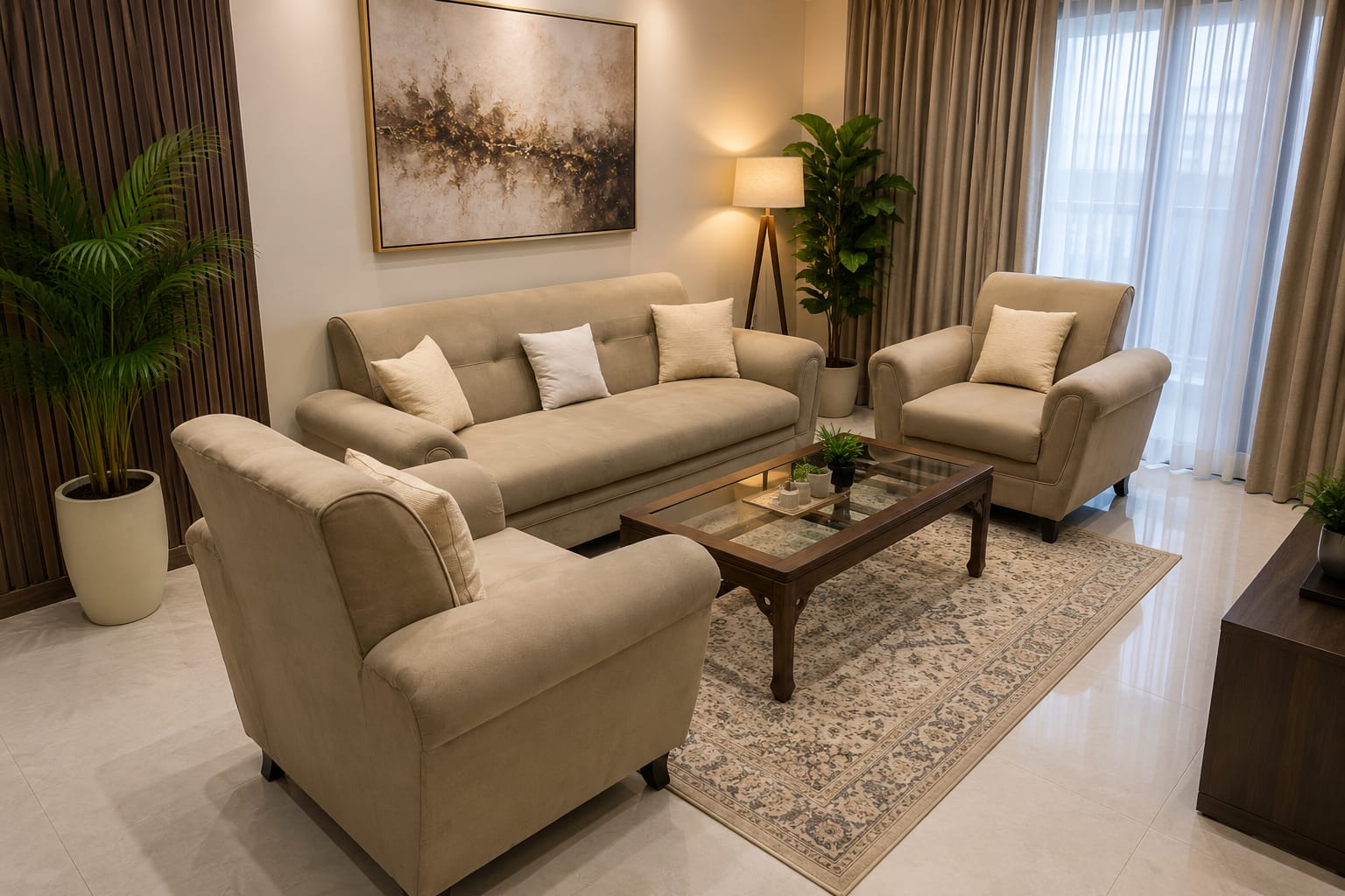 5 Seater Sofa Set