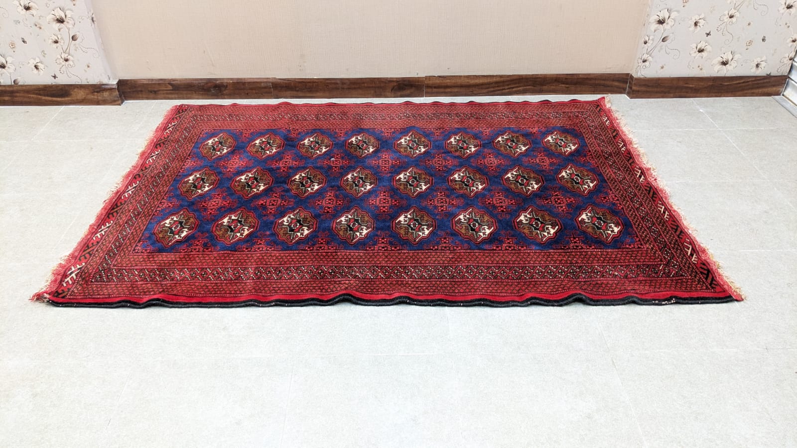 ✨Afghan Bokhara ✨ Hand Knotted Carpet