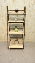 Brand New Foldable Pure wooden display shelf