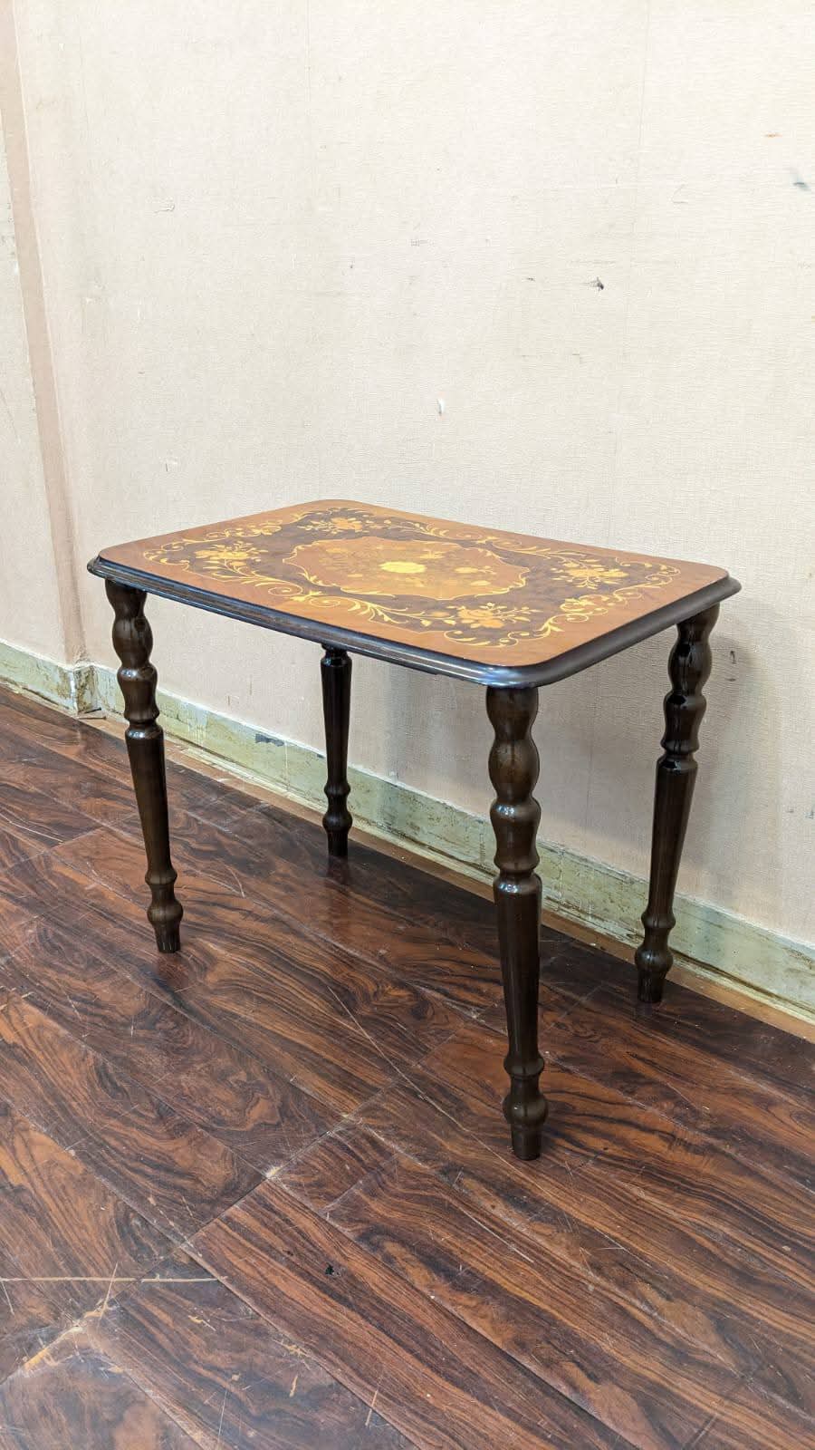 🔥Antique Imported Italian🔥 Nesting Wooden Modern Marquetry Classic Table