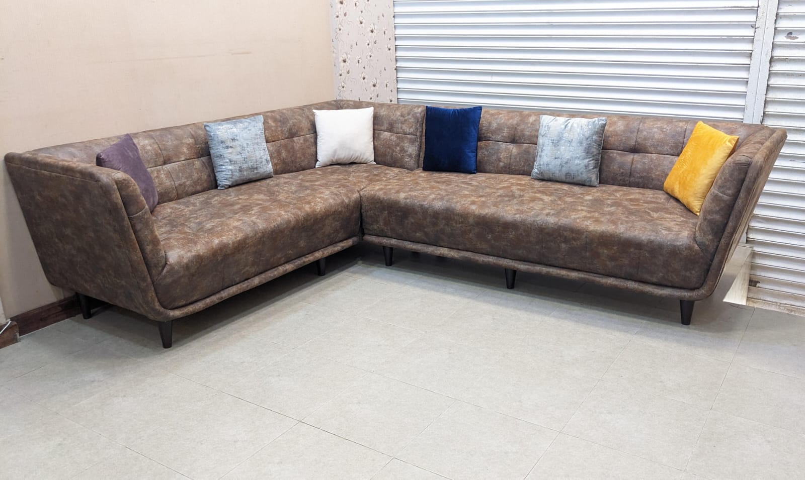 Comfortable 6 Seater L Shape Sofa Set