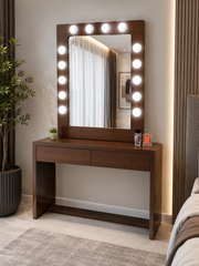 Console With Wall Mounted Mirror