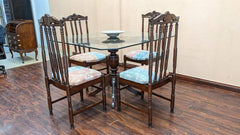 Solid Sheesham Wood 4 Seater Dining Table