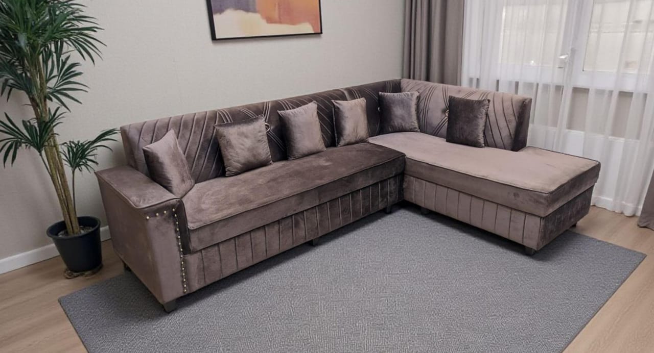 New 6 Seater L Shape Sofa Set