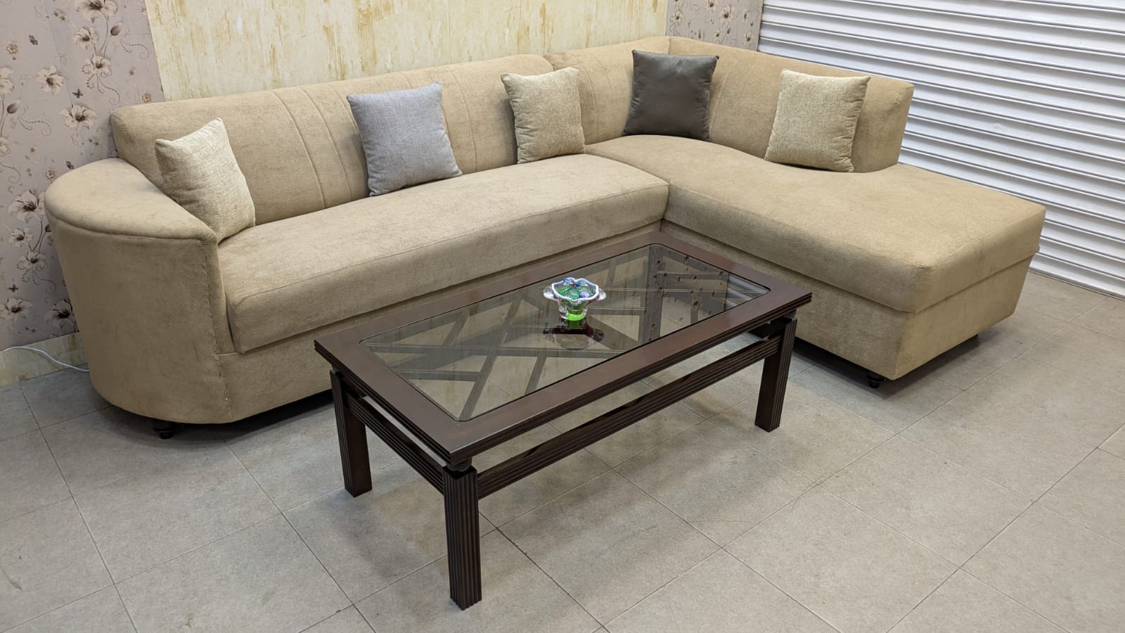 As Good As New 6 Seater L Shape Sofa Set