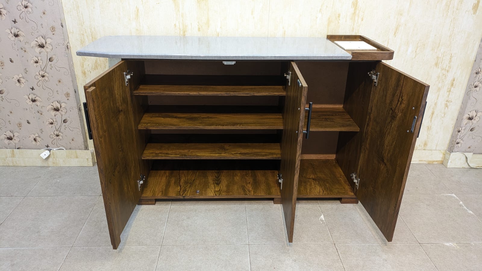 Brand New 3 Door Iron Table