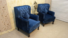 Pair of Chesterfield High-Back Chairs ✨
