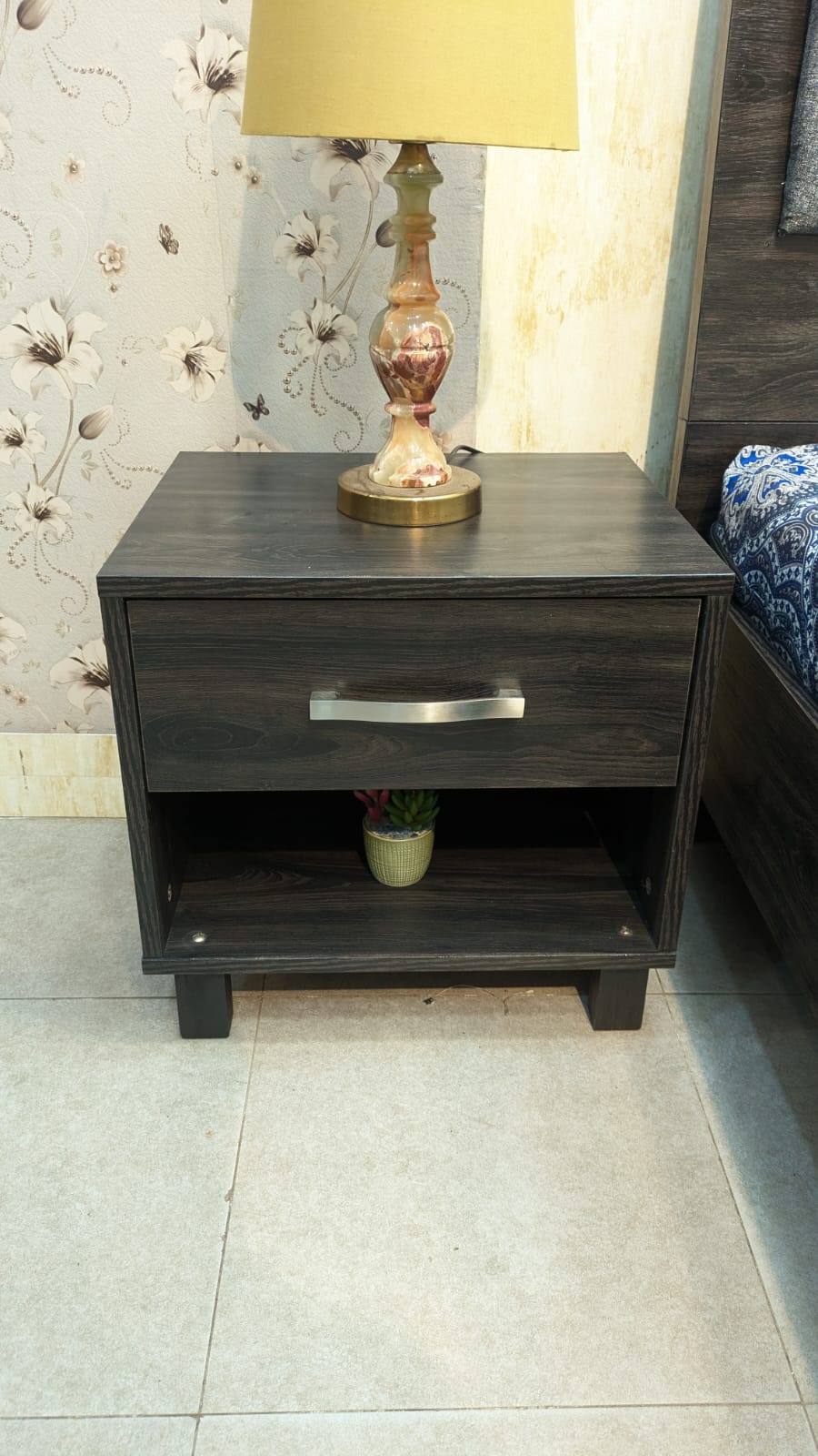 Habitt Carter King Size Bed With 2 Side Tables and Dressing Table