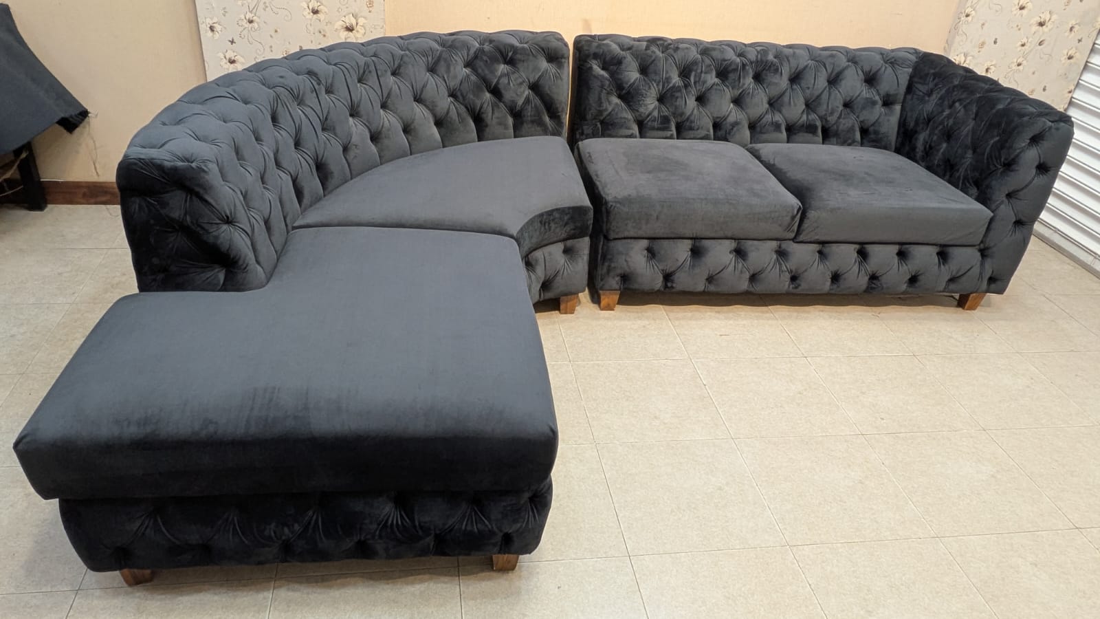 Modern Design 6 Seater L Shape Sofa Set