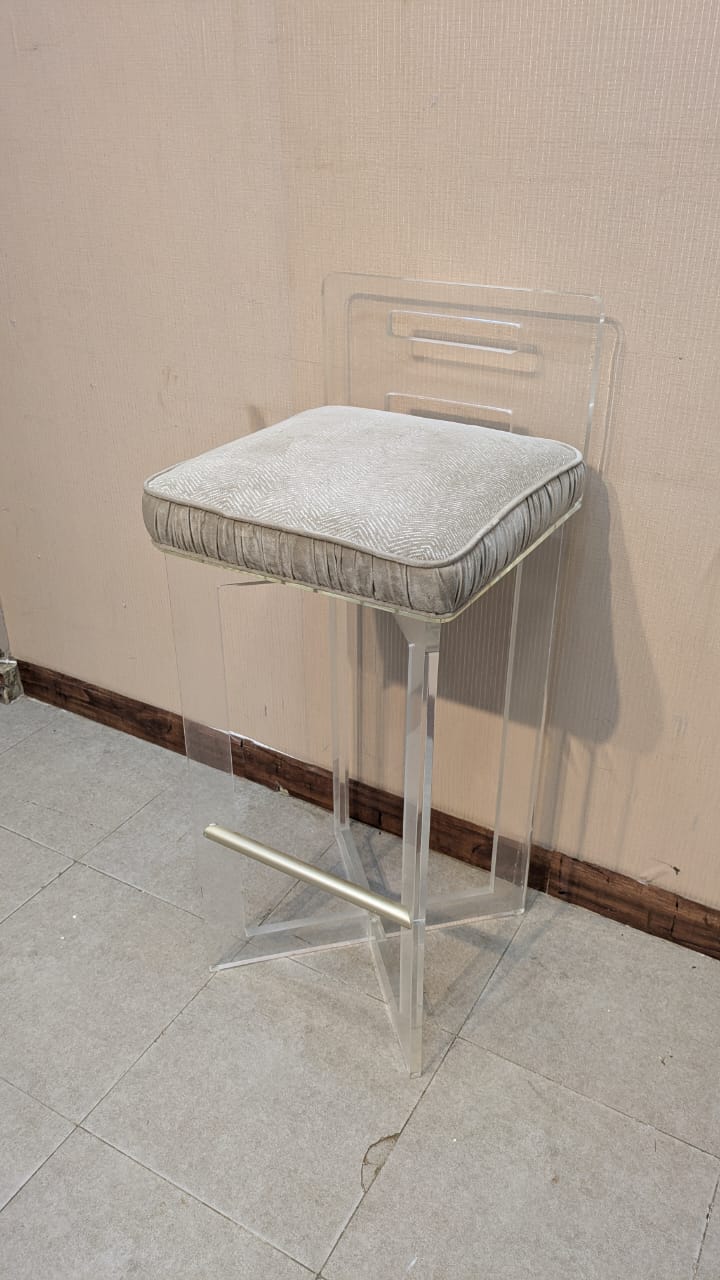 Pair Of Acrylic Bar Stools