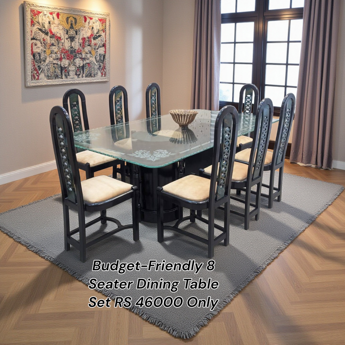 Budget Friendly 8 Seater Dining Table