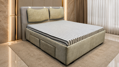 Fully Cushioned King Size Bed