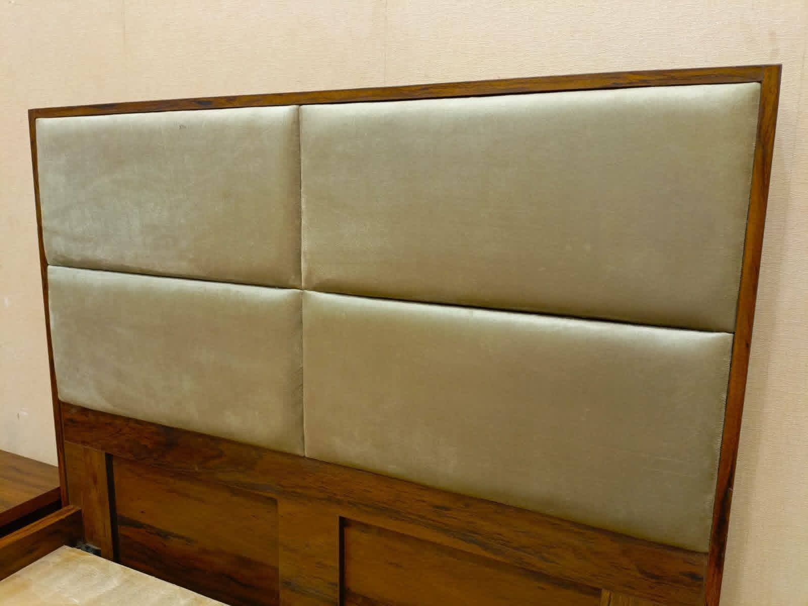 Panel Design Single Bed with 1 Side Table