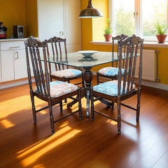 Solid Sheesham Wood 4 Seater Dining Table