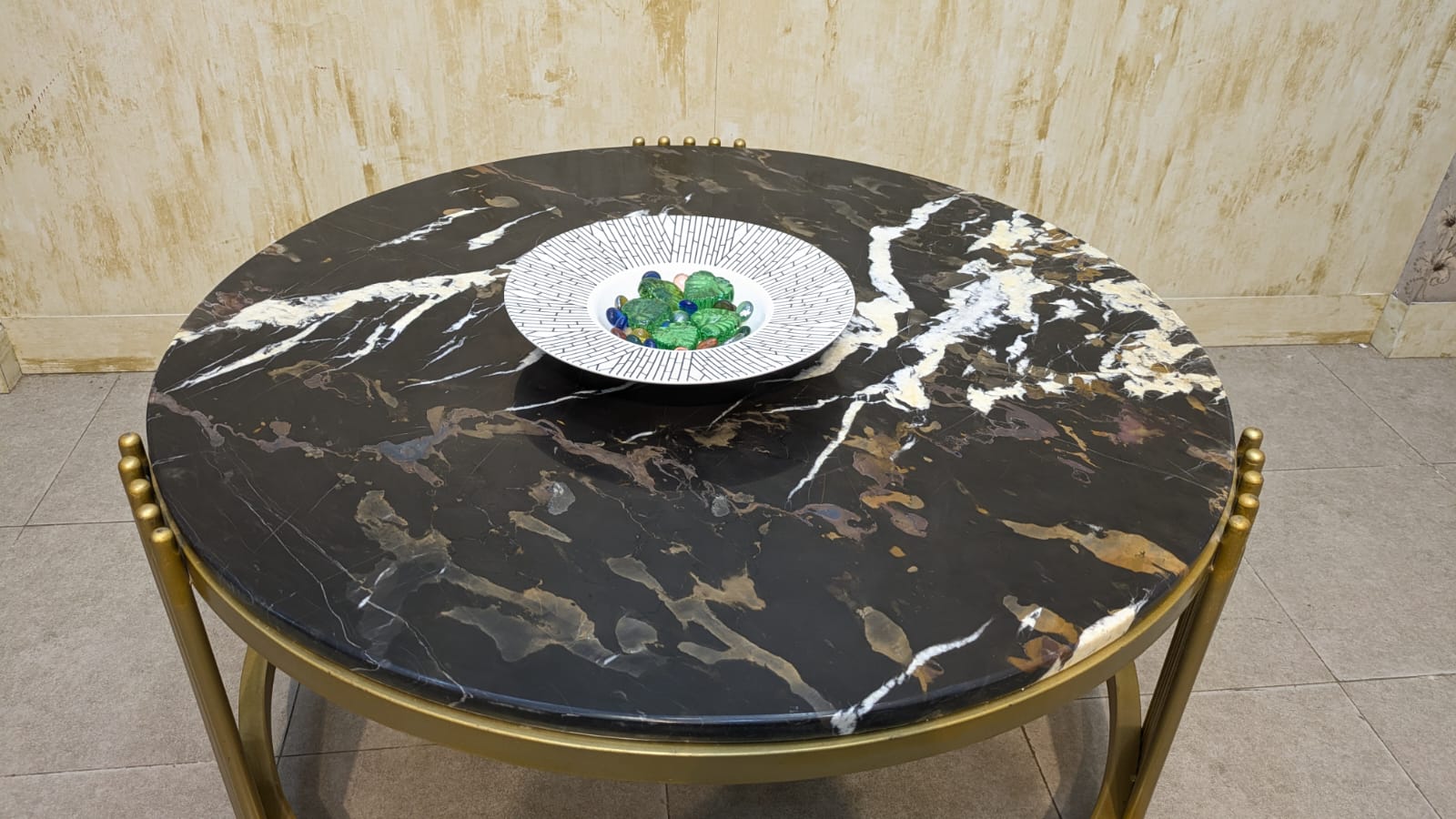 Center Table with Marble Top