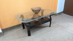 Sheesham Wood Center and Side Table Set