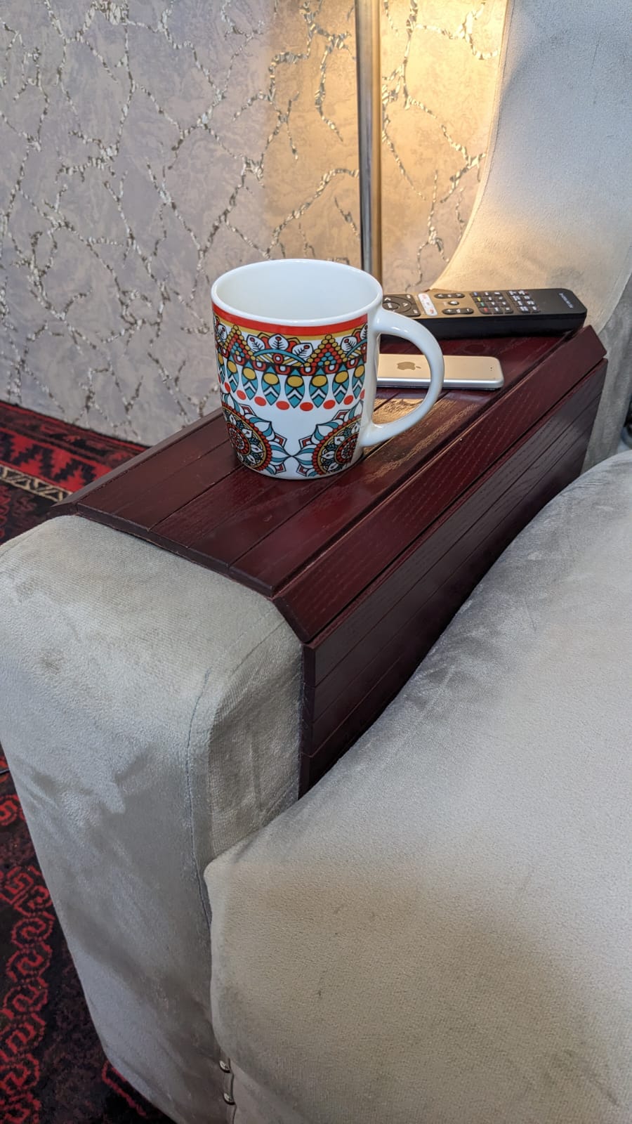 Brand New Wooden Sofa Armrest Table