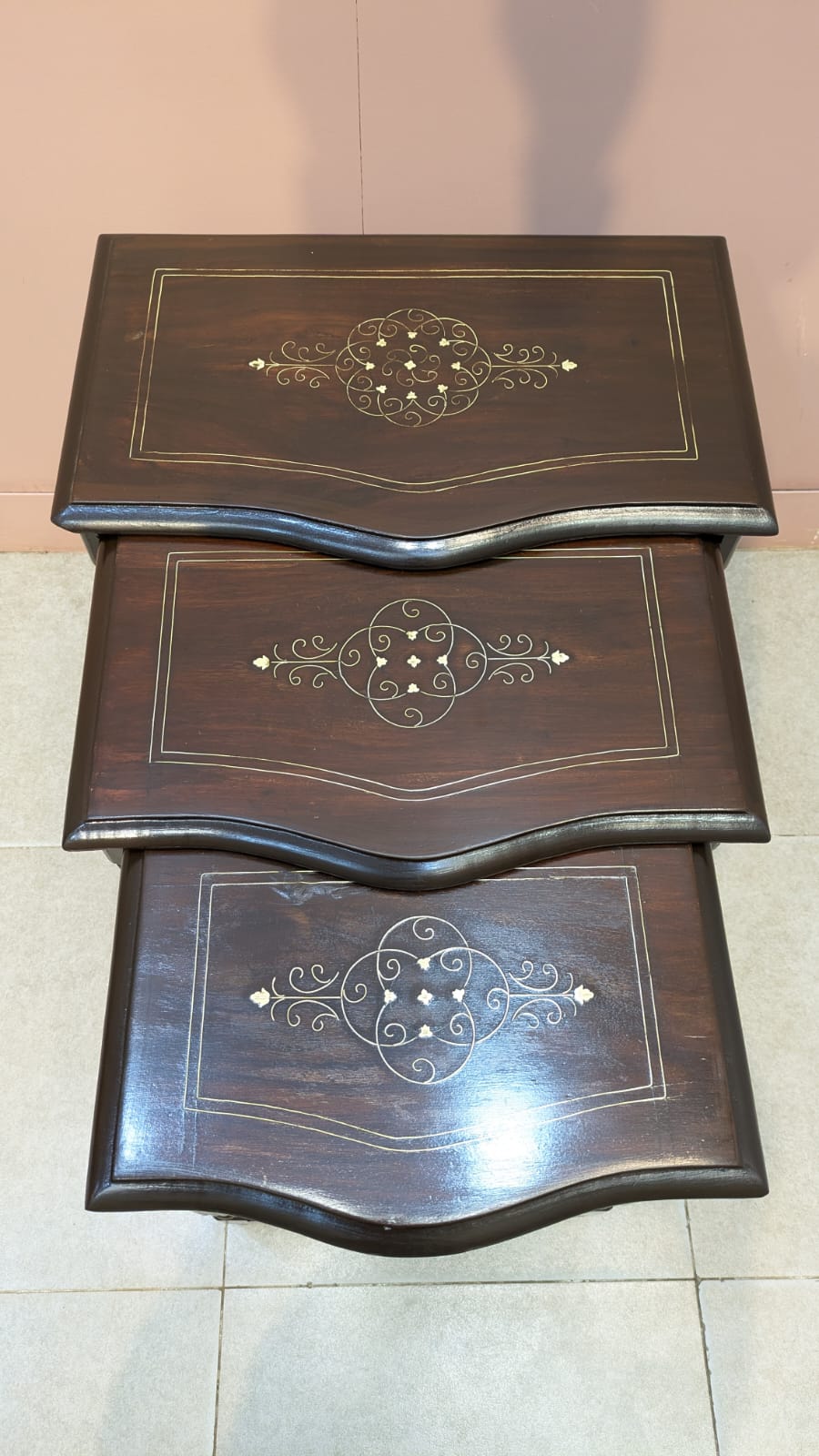 Solid Sheesham Wood Nesting Tables