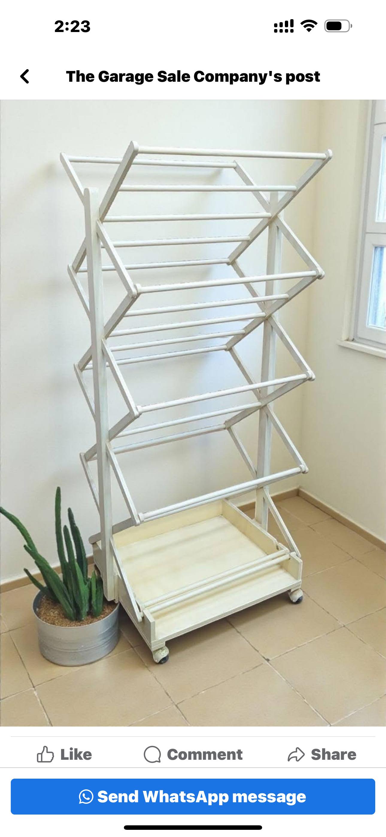 Pure Burma Teak Wood Towel Stand