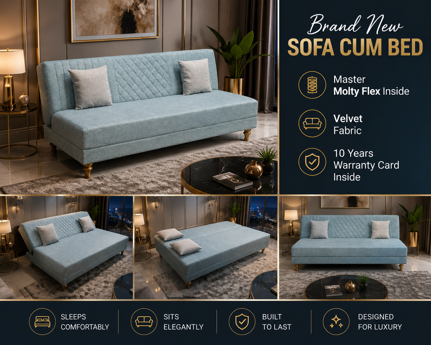 Brand New Sofa Cum Bed