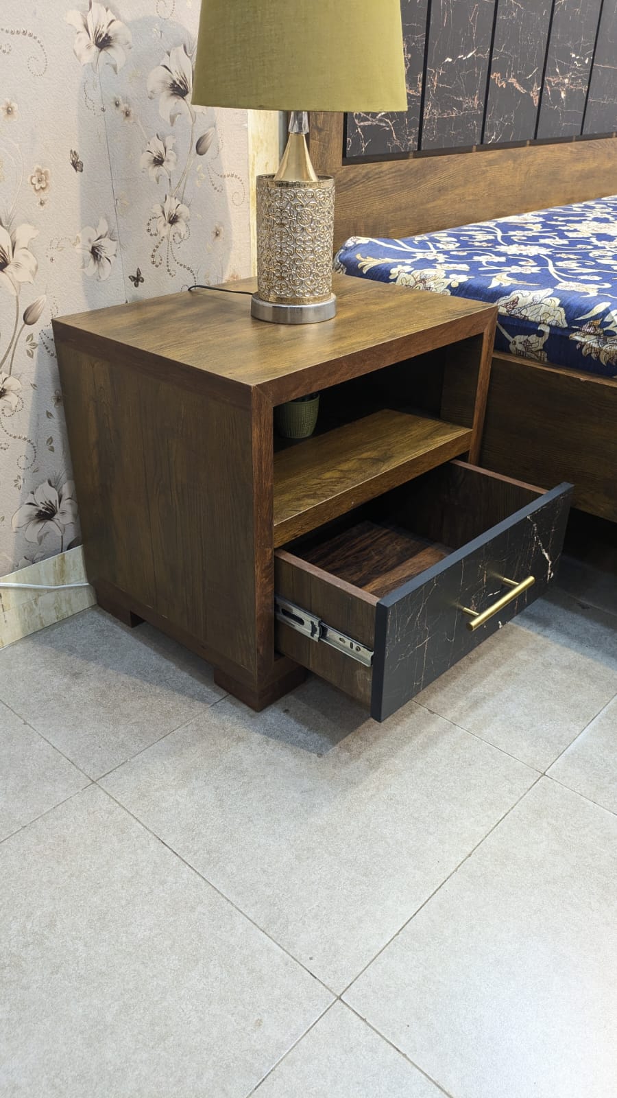 Brand New King Size Bed with 2 Side Tables