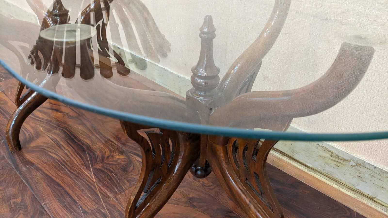 Pure Sheesham Wood Center & Side Tables Set