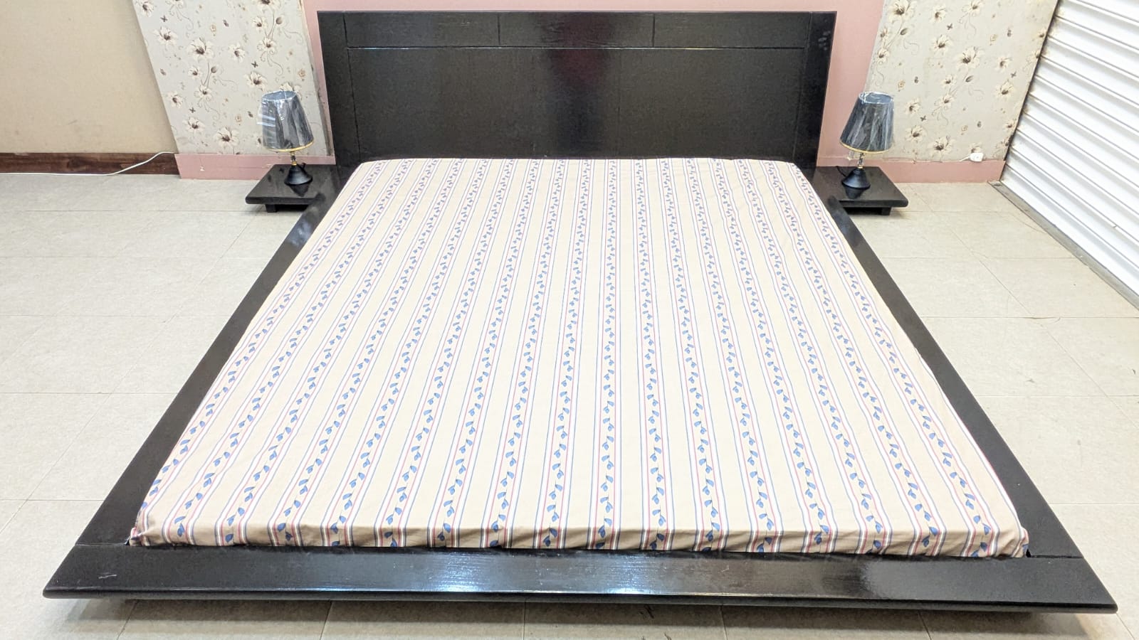 Floor Bed With Attached side table