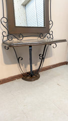 French Style Wall Mounted Console with Mirror