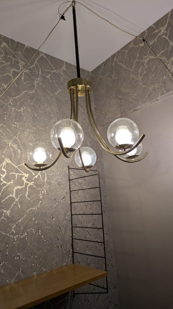 Chandelier with 2 Wall Side Light's