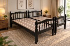Pure Wooden Single Bed