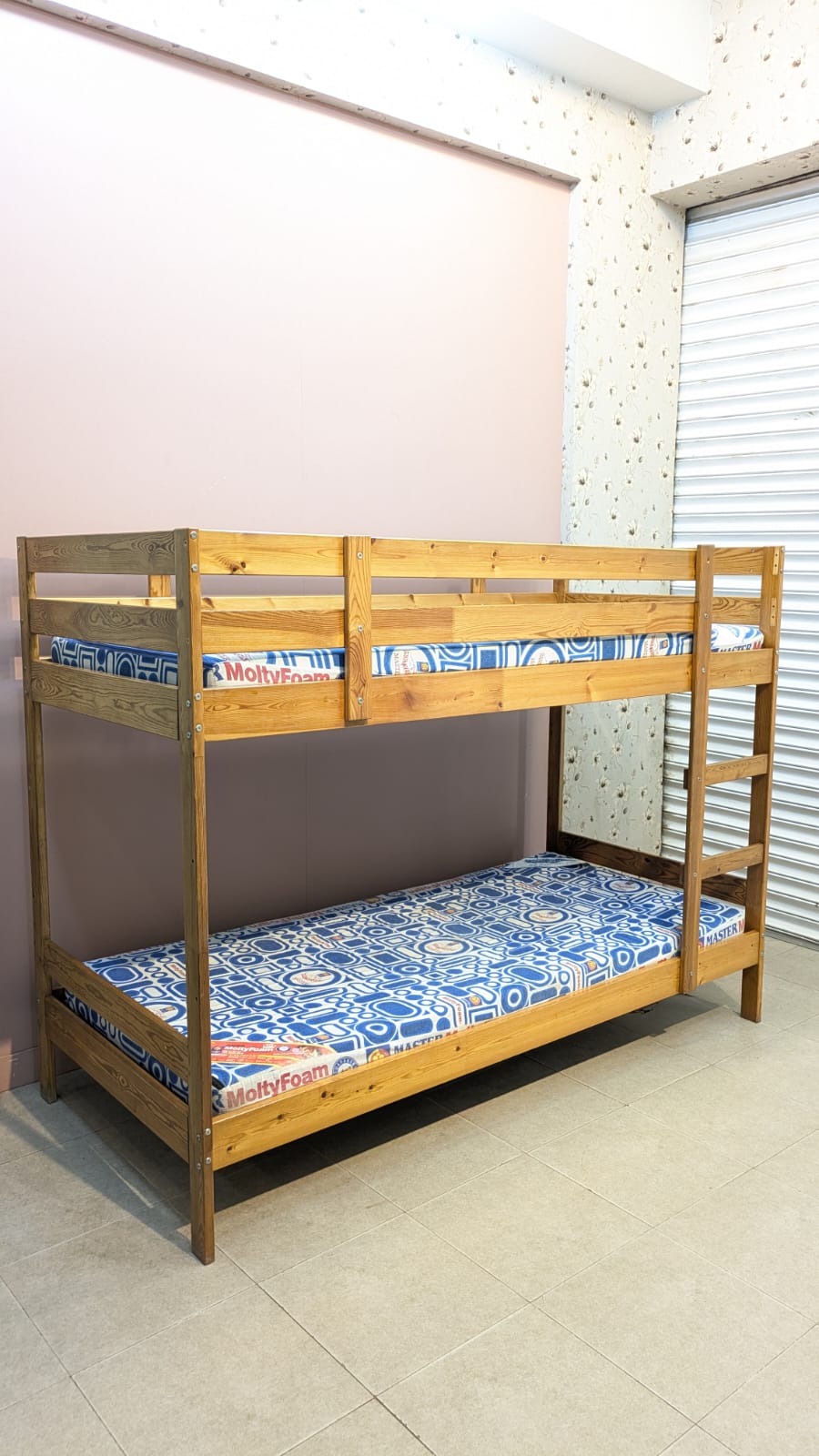 IMPORTED IKEA PURE WOODEN BUNK BED – SPACE-SAVING & STYLISH! 🛏️