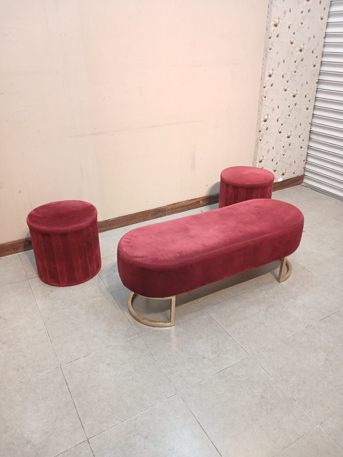 4 Seater Ottomans Set