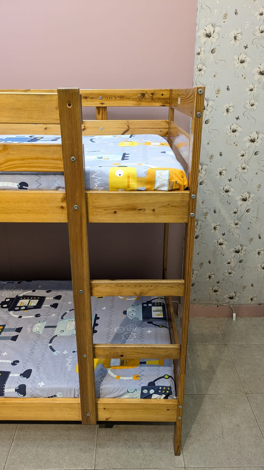 IMPORTED IKEA PURE WOODEN BUNK BED – SPACE-SAVING & STYLISH! 🛏️