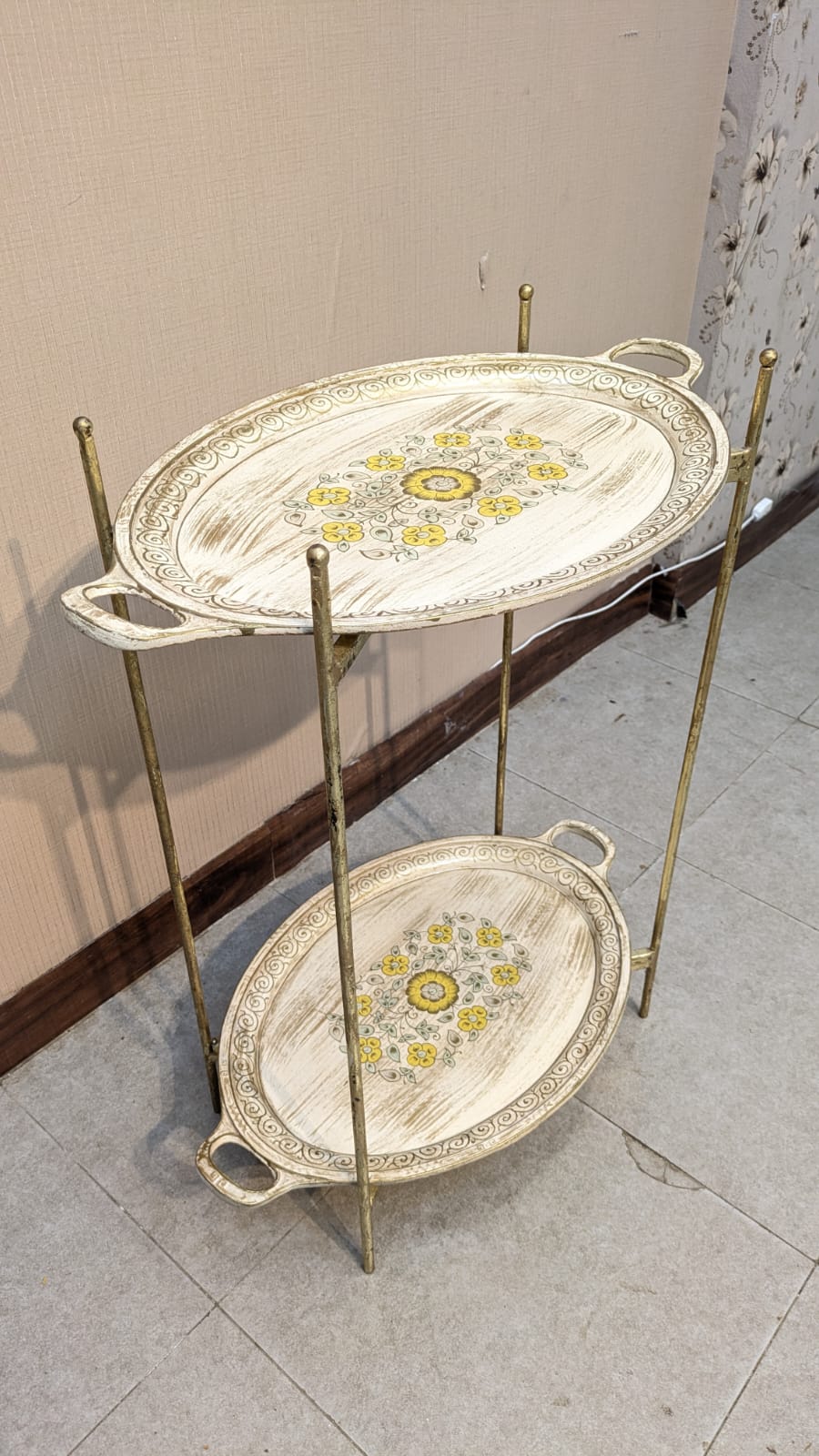 Kalamkaar Furniture Hand Painted Trolley