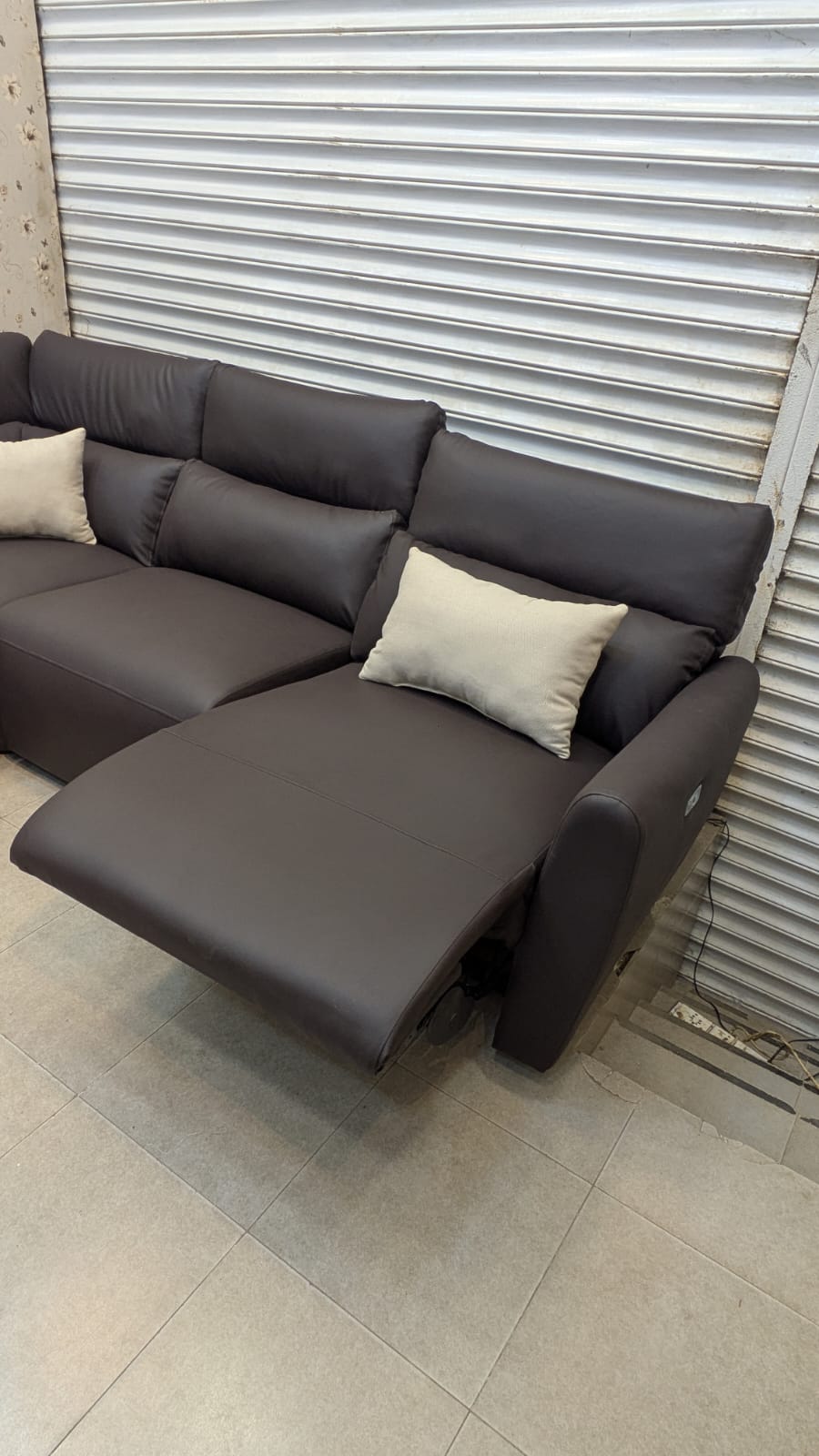 Imported 7 Seater Sectional Sofa Set with Power Reclining Seats