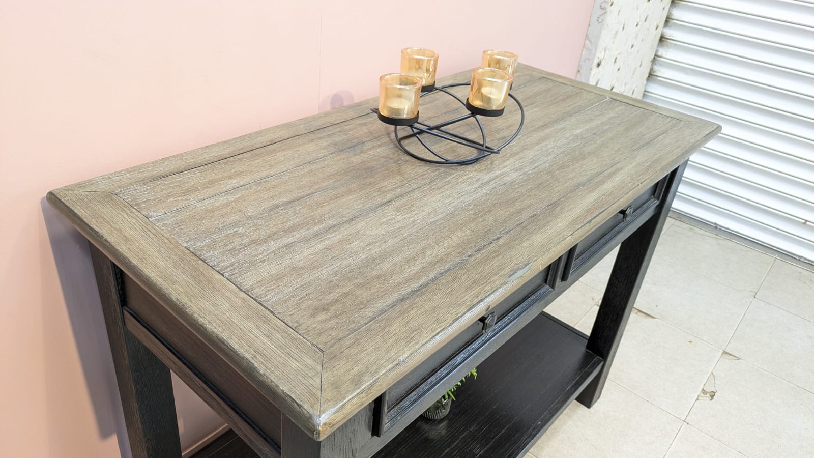 Imported American Ashley Furniture Tyler Greek Console Table