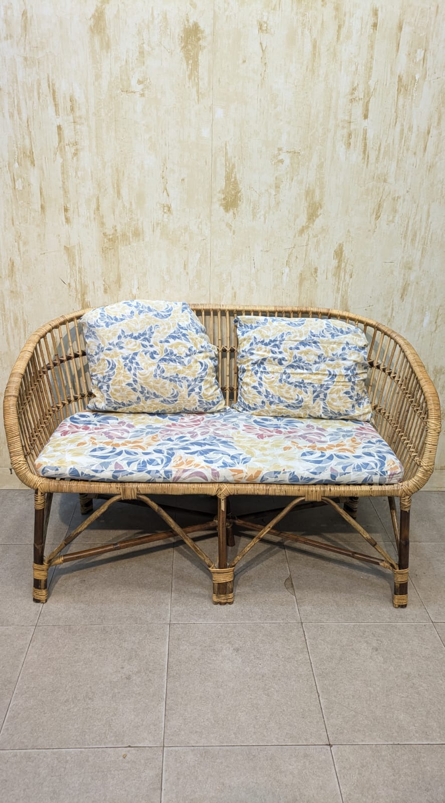 Cane Rattan 4 Seater Sofa Set