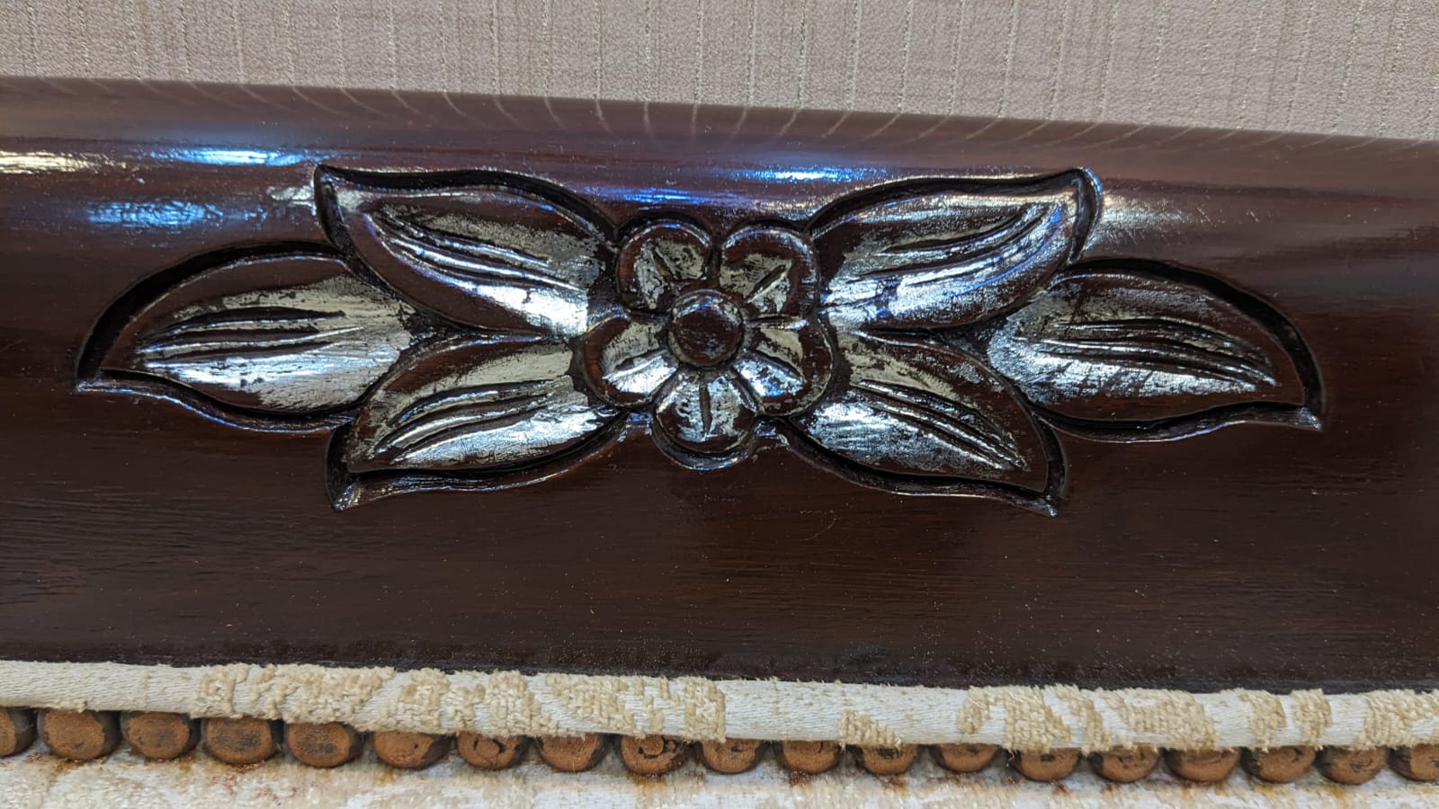 Solid Sheesham Wood 2 Seater Divan