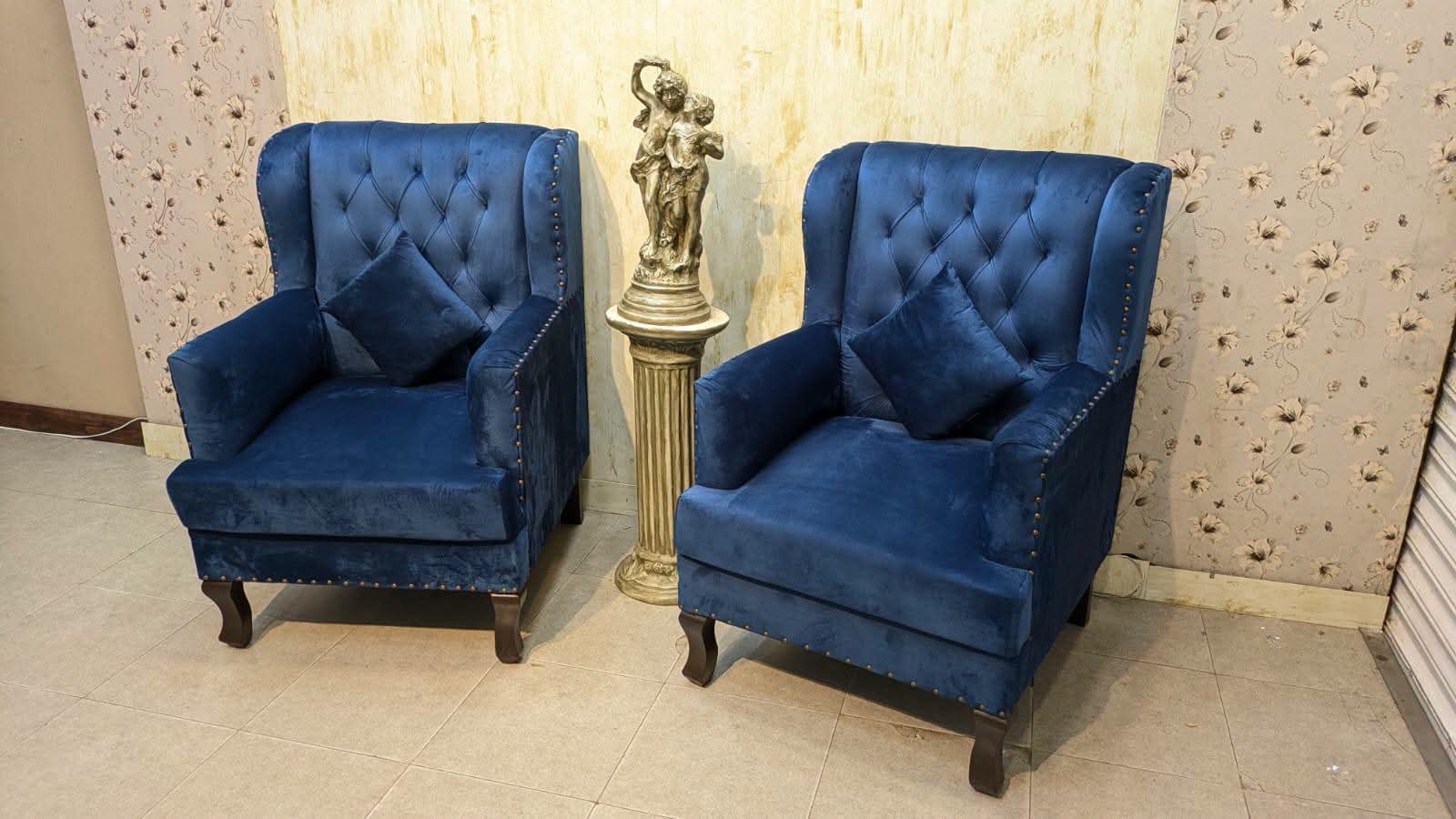 Pair of Chesterfield High-Back Chairs ✨