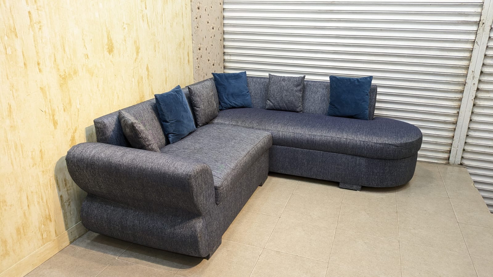 5 Seater L Shape Sofa Set