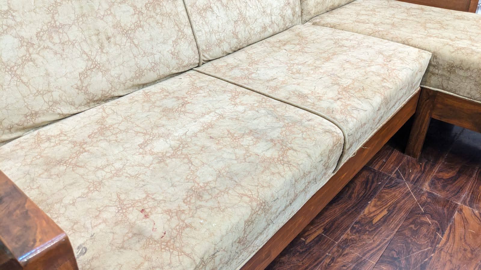 4 Seater L Shape Sofa Set