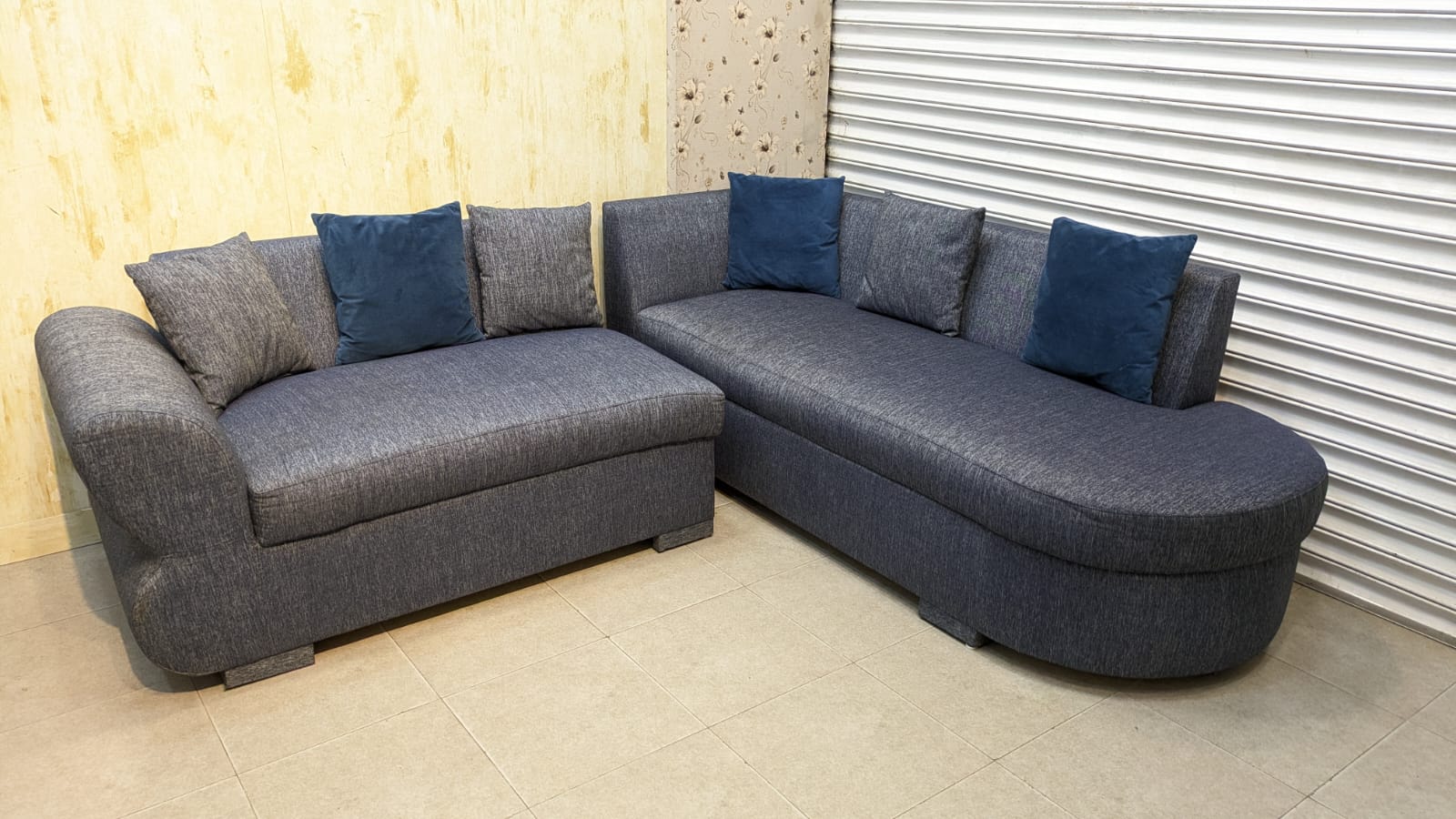 5 Seater L Shape Sofa Set