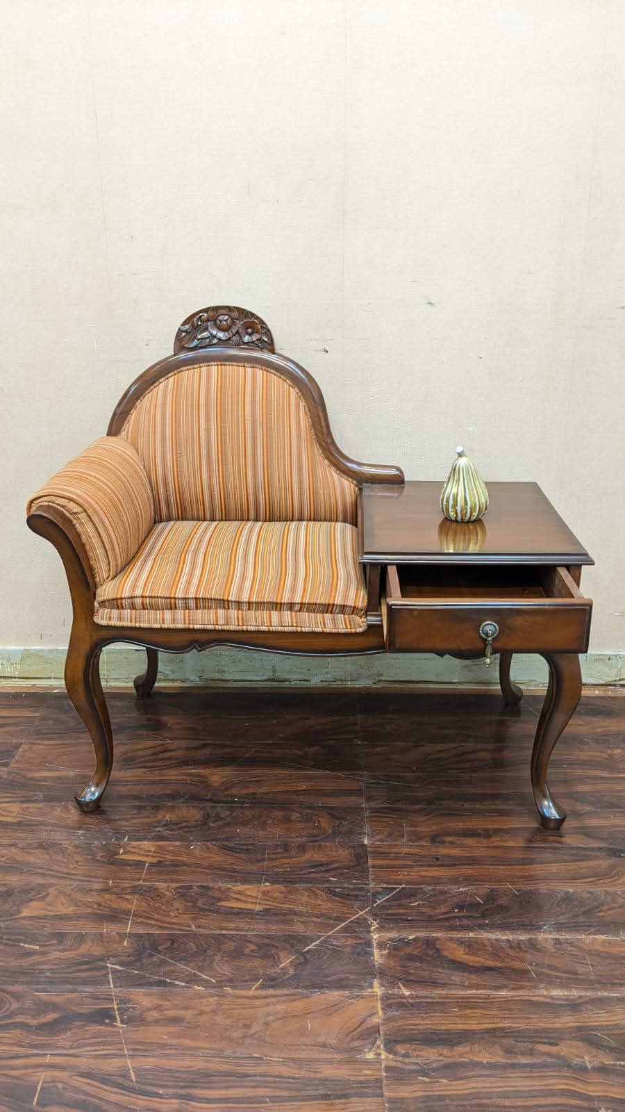 Solid Sheesham Wood Telephone Seattee