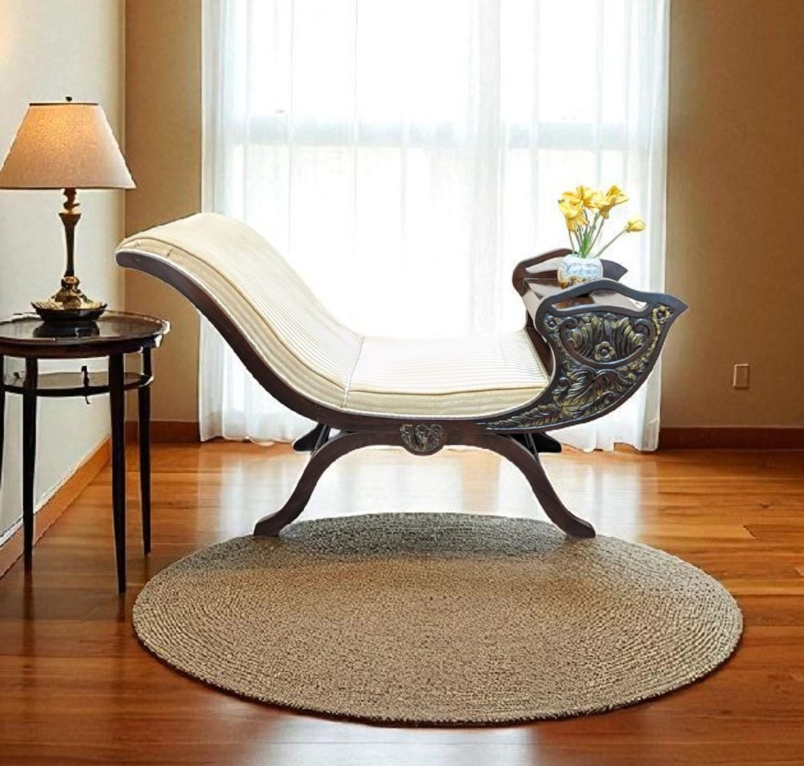 🔥 Antique 🔥 Solid Sheesham Wood Curule Chair