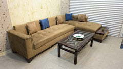 6 Seater L Shape Sofa Set